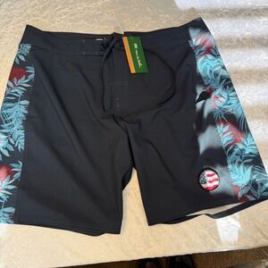 Travis Mathew Dawn's Early Light Navy Blue Palm New Size 40 MSRP:$95